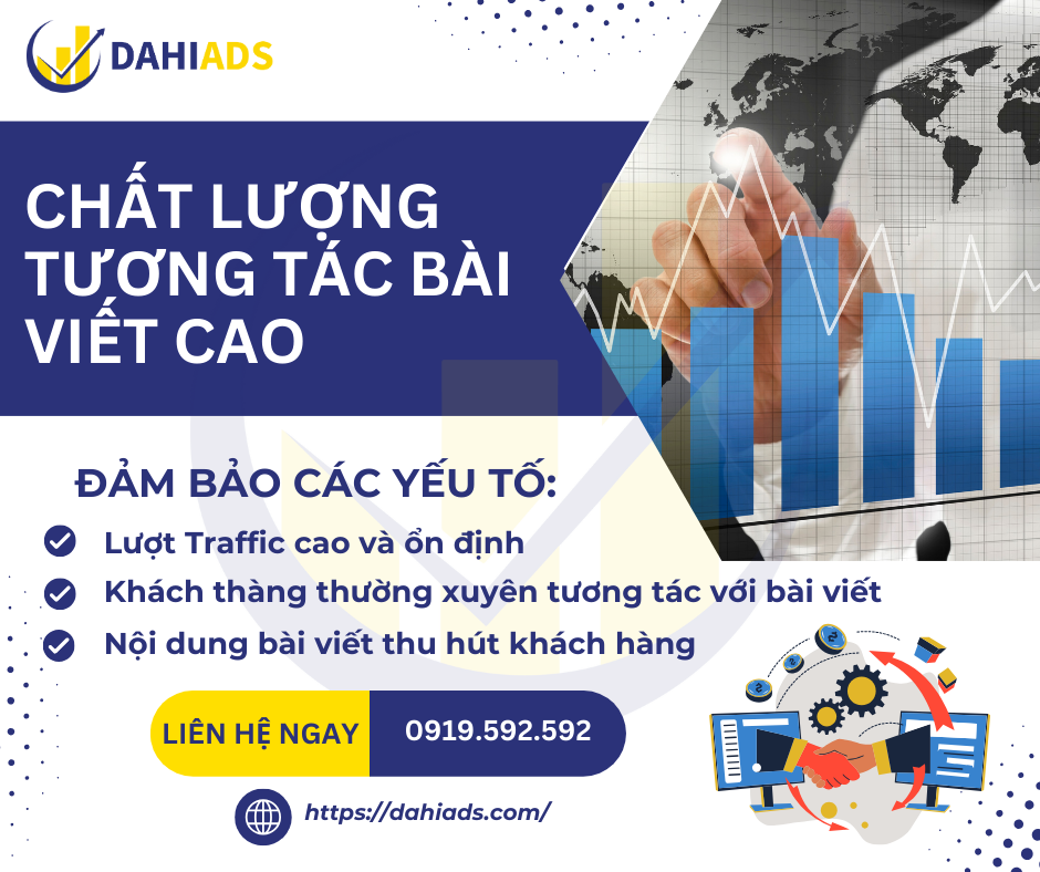 Chất lượng tương tác bài viết cao