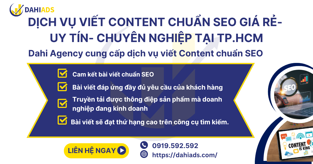 Dịch vụ viết Content chuẩn SEO giá rẻ- uy tín- chuyên nghiệp tại T.p HCM- 01