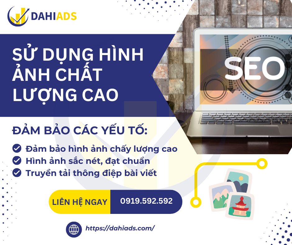 Sử dụng hình ảnh chất lượng cao