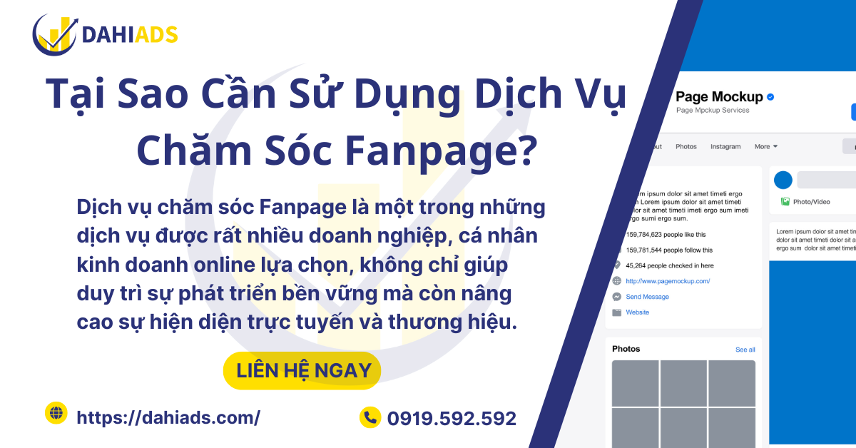 Tại sao cần sử dụng dịch vụ chăm sóc Fanpage 03