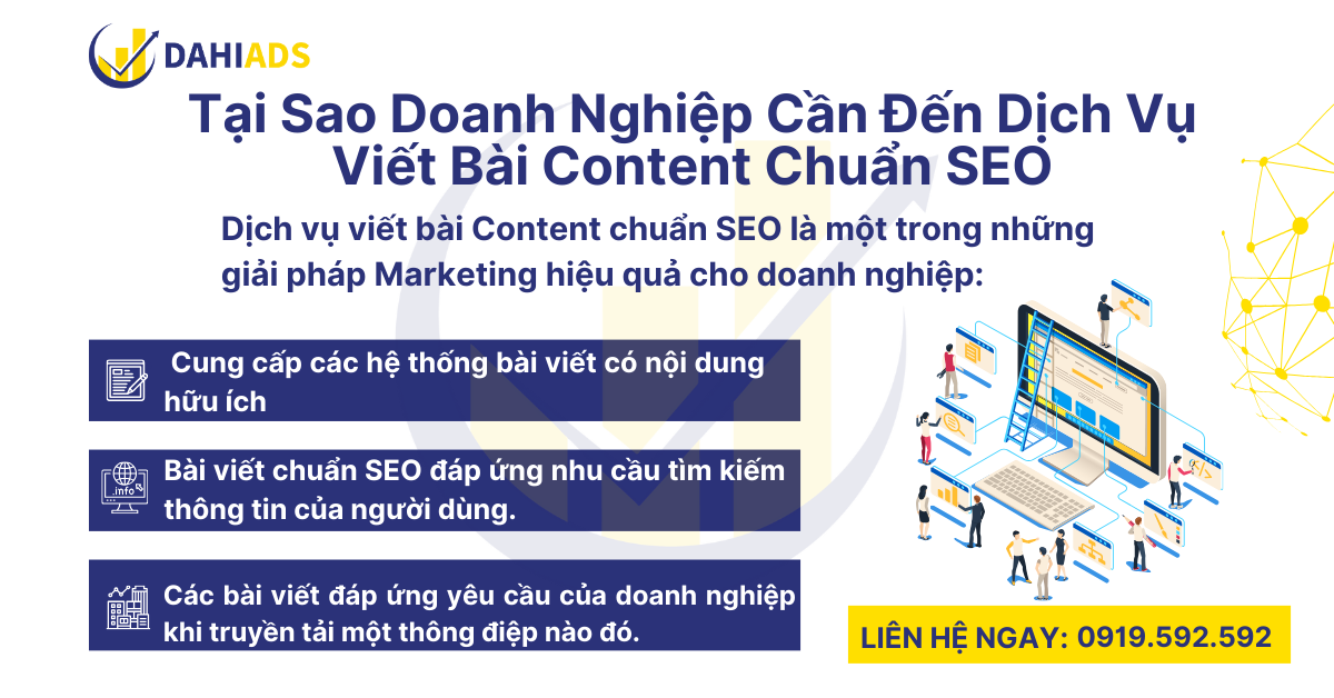 Tại sao doanh nghiệp cần đến dịch vụ viết bài content chuẩn SEO