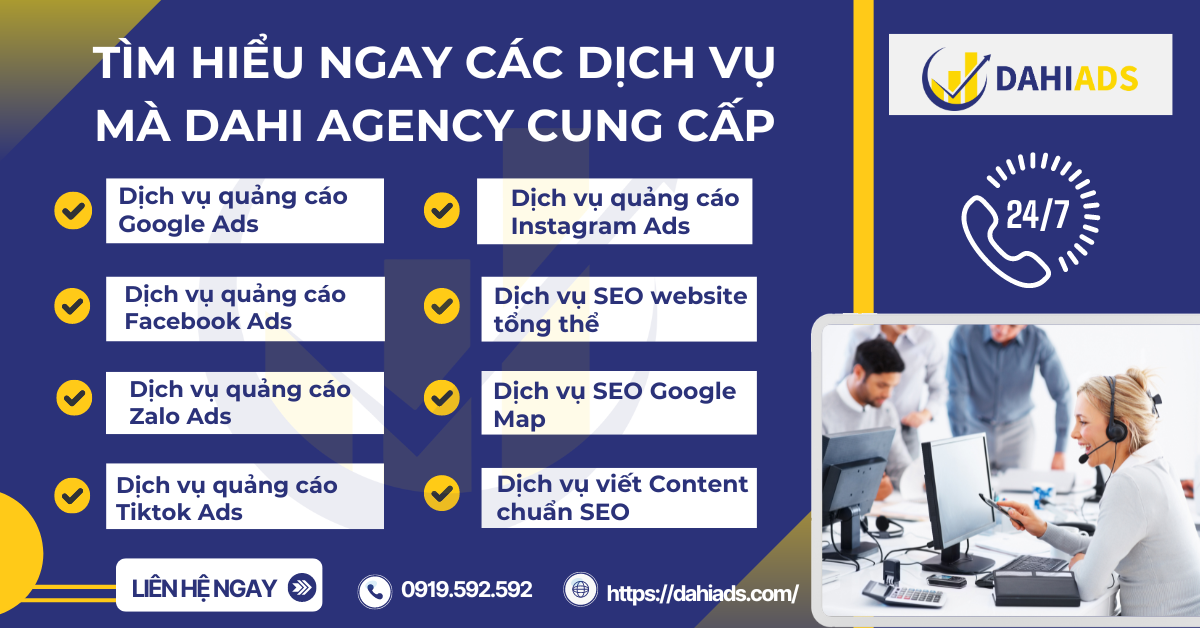 Tìm hiểu ngay các dịch vụ mà DaHi Agency cung cấp