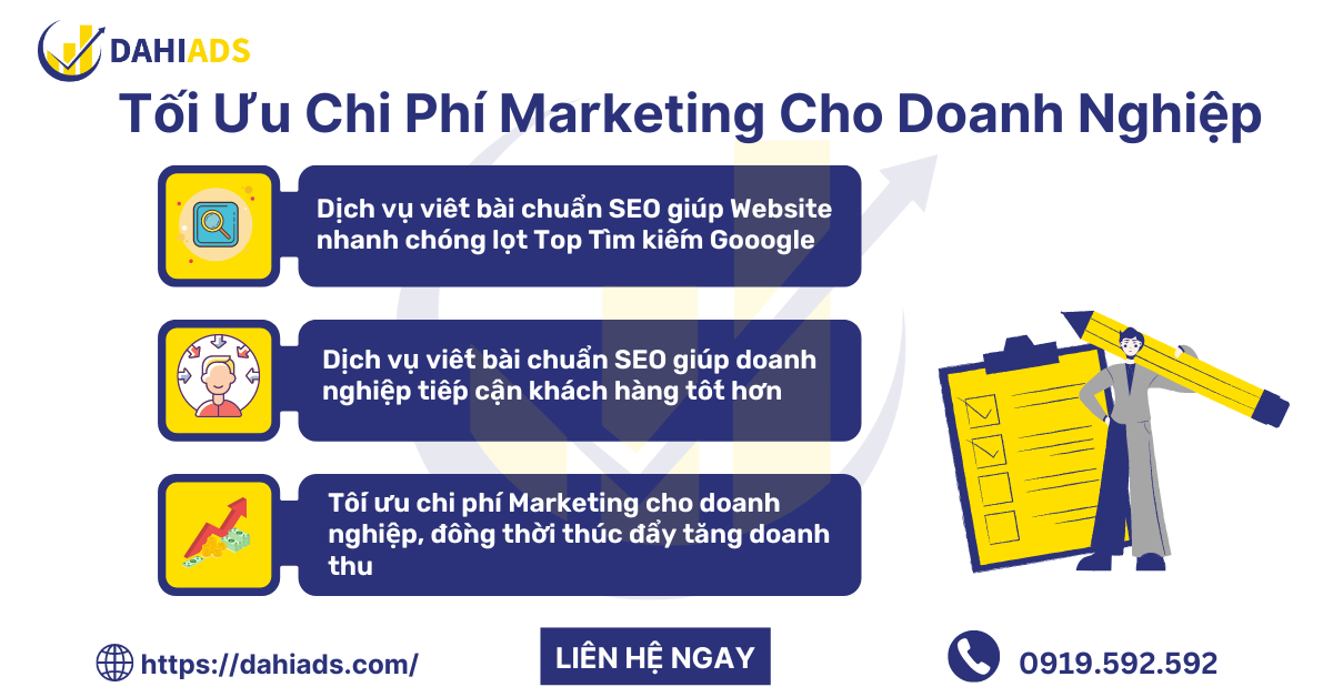 Tối ưu chi phí Marketing cho doanh nghiệp. Dahi Agency- 19