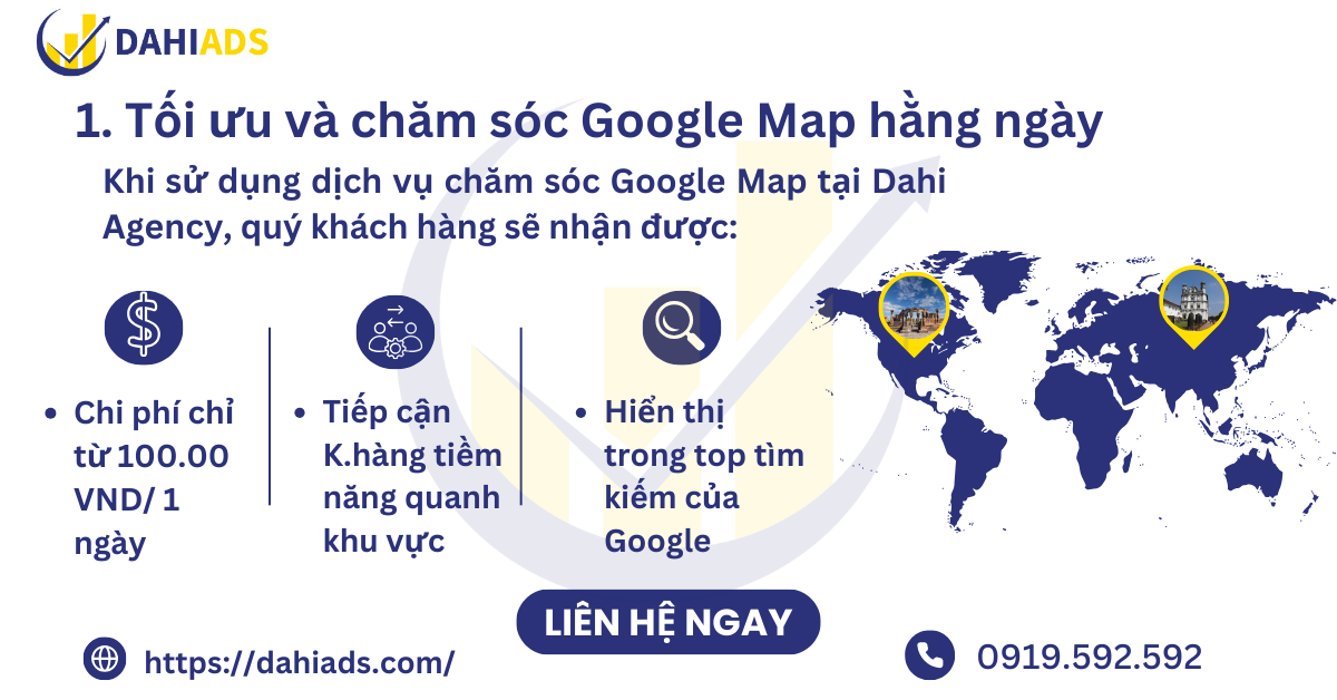 Tối ưu và chăm sóc Google Map hằng ngày