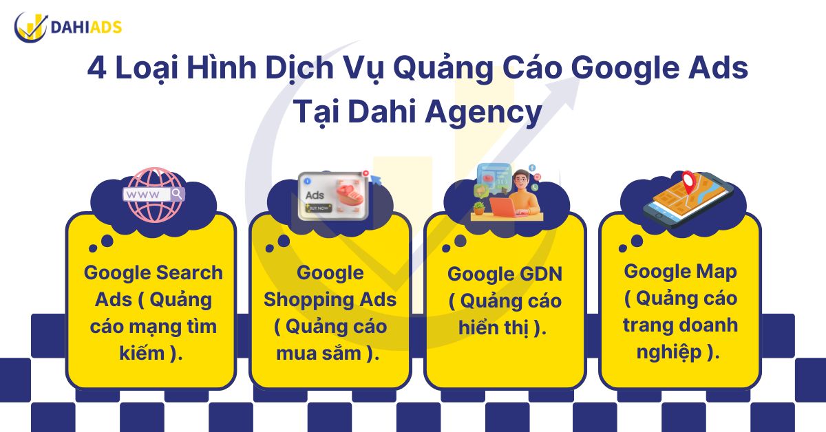 4+ Loại hình dịch vụ quảng cáo Google Ads