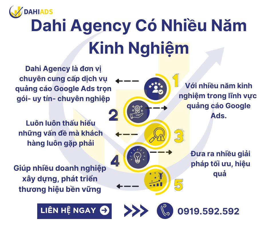 Dahi Agency có nhiều năm kinh nghiệm