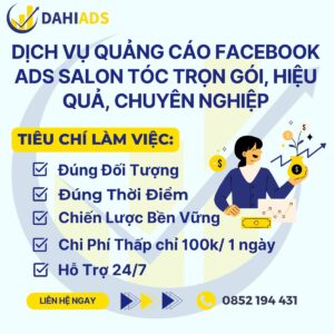 Dịch Vụ Quảng Cáo Facebook Ads Salon Tóc Trọn Gói, Hiệu Quả, Chuyên Nghiệp