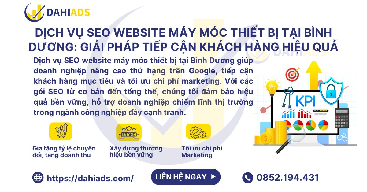 Dịch Vụ SEO Website Máy Móc Thiết Bị Tại Bình Dương – Giải Pháp Tiếp Cận Hiệu Quả